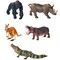 Simba Toys: Wild Animals Set – 5 Wildlife Figures, Brown Bear, Polar Bear, Llama, Panda, Penguin, Colorful-Detailed, Realistic Toy Miniatures, Kids 3+